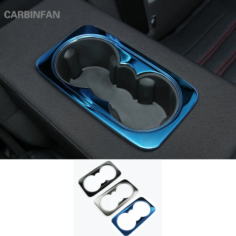 

For Ford Escape Kuga 2017 2018 2019 Rear Center Armrest Storage Box seat water Cup Holder Frame trim cover Car Styligns C1148