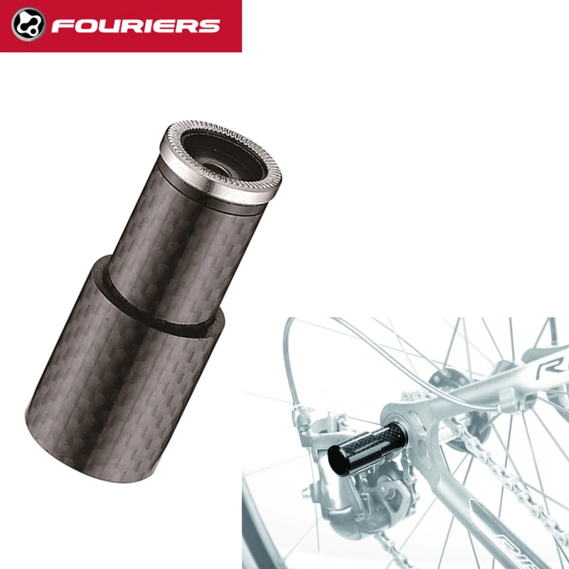Fouriers Ultralight Bike Derailleur Protector Guard Gear Mount On Quick Release Carbon 3k