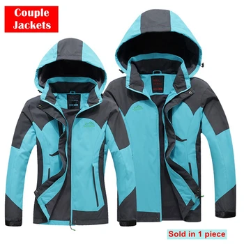 

2017 New Designer Autumn Winter Outdoor Men Sports Windproof Climbing Coats Women Couple Models Sportswear Hiking Jackets Women