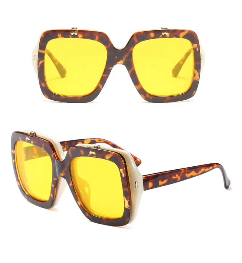 2018 Oversized Square Women Sunglasses(17)