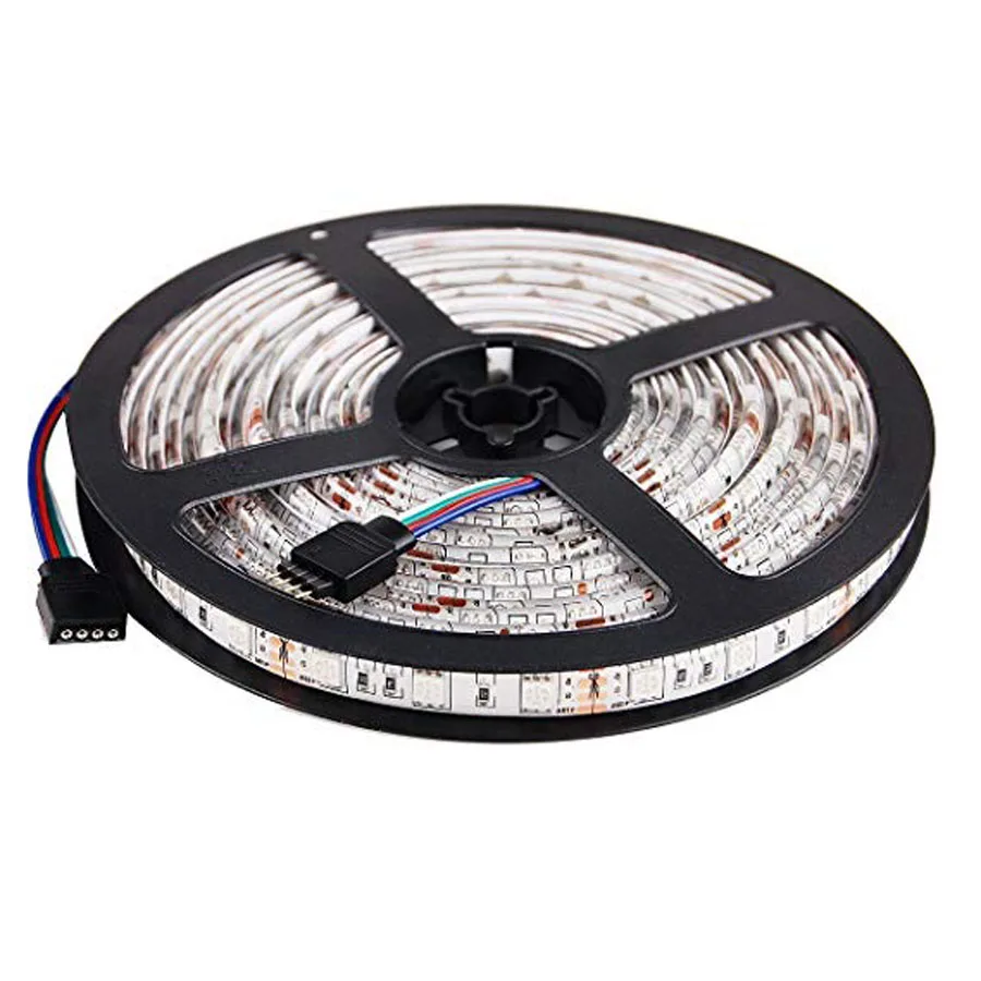 Гибкая СВЕТОДИОДНАЯ лента SMD 300 rgb водонепроницаемая 12 В 5050 футов/5 м|Светодиодные