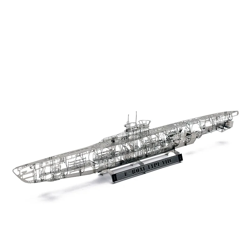 Kopen Jasmijn 3D Metalen Nano Puzzel U Boot Submarine Type VIIC Monteren Model Kits DIY 3D Laser Cut Jigsaw Toy