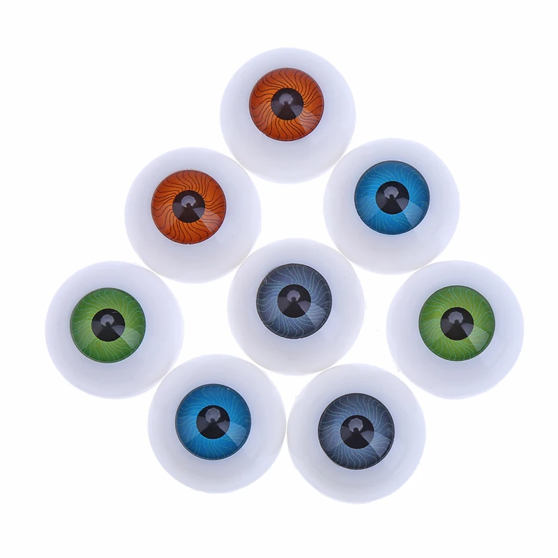 8PCS 4Pair Multicolor 25mm Half Round Plastic Doll Eyes For font b Toy b font Eyes