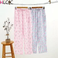 Свежие фрукты, арбуз, пижамные штаны для женщин, хлопок, летние брюки для сна для дам, брюки для дома, Пижама, спальные штаны