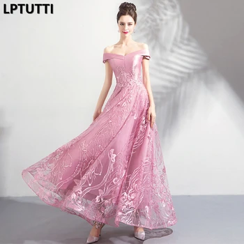 

LPTUTTI Embroidery New For Women Elegant Date Ceremony Party Prom Gown Formal Gala Events Luxury Long Evening Dresses