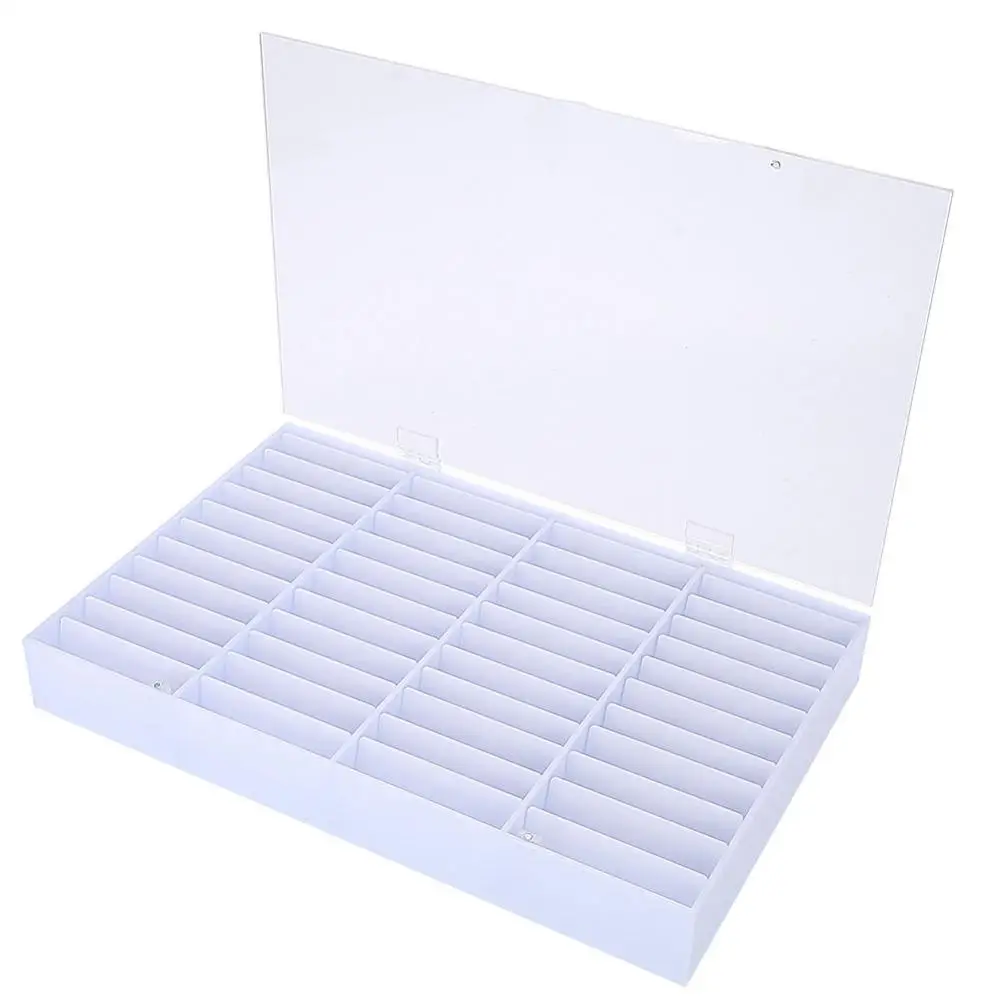 Прозрачная коробка для хранения ложных ногтей, пустые украшения для ногтей, стразы, контейнер для маникюра, образцов ногтей, держатель, чехол - Цвет: Type 2