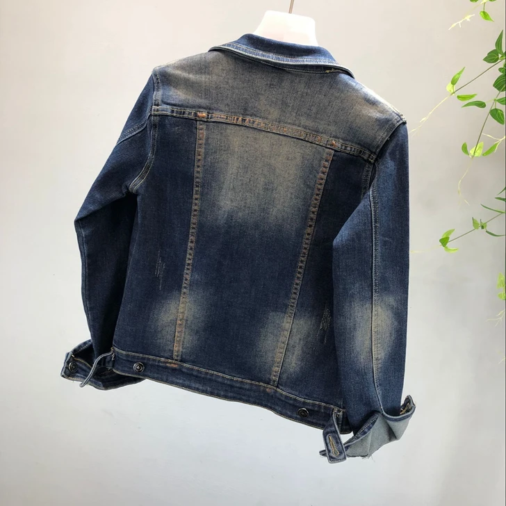 Broderie Causalité Veste Perlé Vêtements De Gland Pourpre Nouveau Vintage 2018 3d Conception Denim Manteau Femmes Jean Outwear Mode x7wIIYgq
