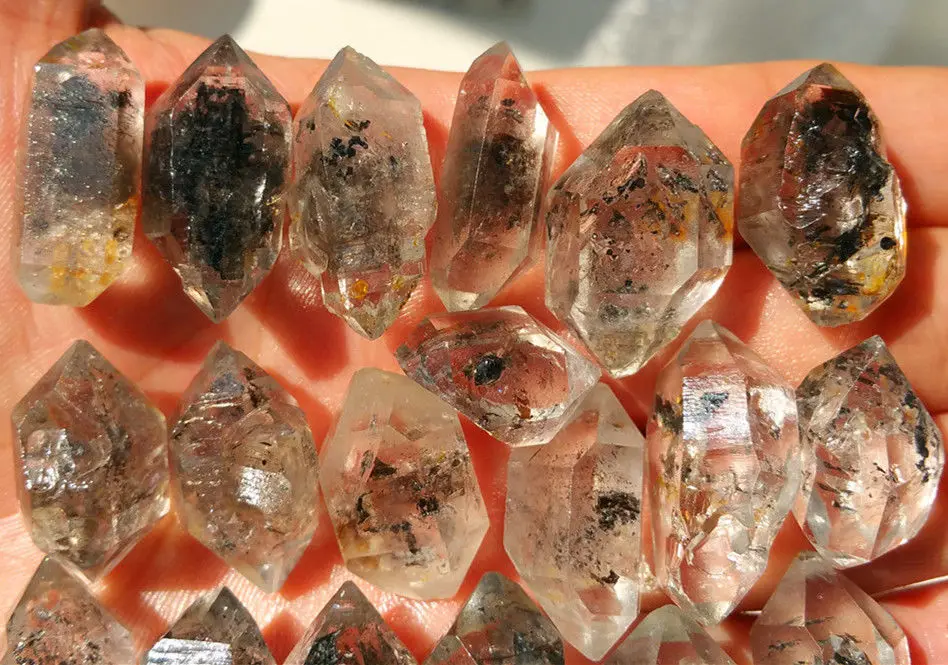 Натуральный Тибетский черный фантомный скелетный кварц 101g30|quartz crystal natural|crystal knobs