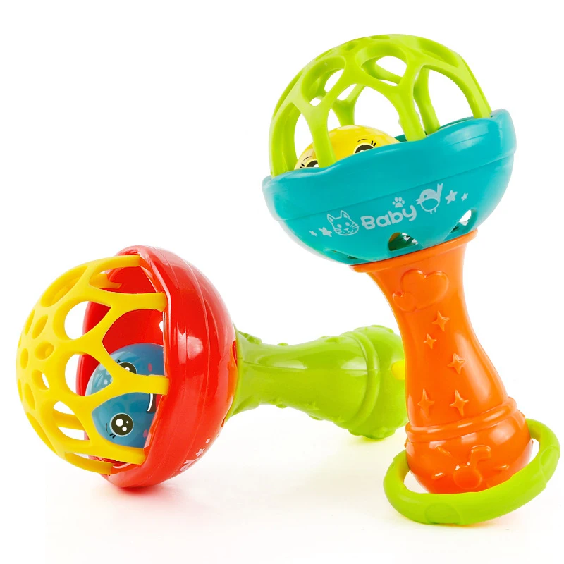 1 PCS THREE Bells Rattles Plastic Baby Toys Hand Shake ...