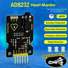 Keyestudio AD8232 измерение показателей ЭКГ монитор сердца модуль датчика для Arduino UNO R3