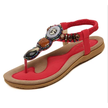 

Nice Summer New Women Sandals Fashion Women Shoes Flat Sandals Bohemia Apartments Foreign Trade Shoes Plus Size 25-61 P1e18