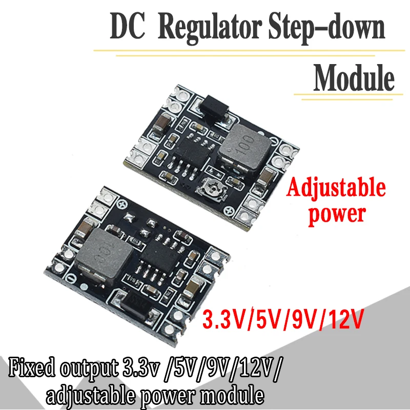 DC-DC понижающим, модуль источника питания с 5 V-12 V 24V до 5V 3,3 V 9V 12V фиксированное выходное напряжение тока