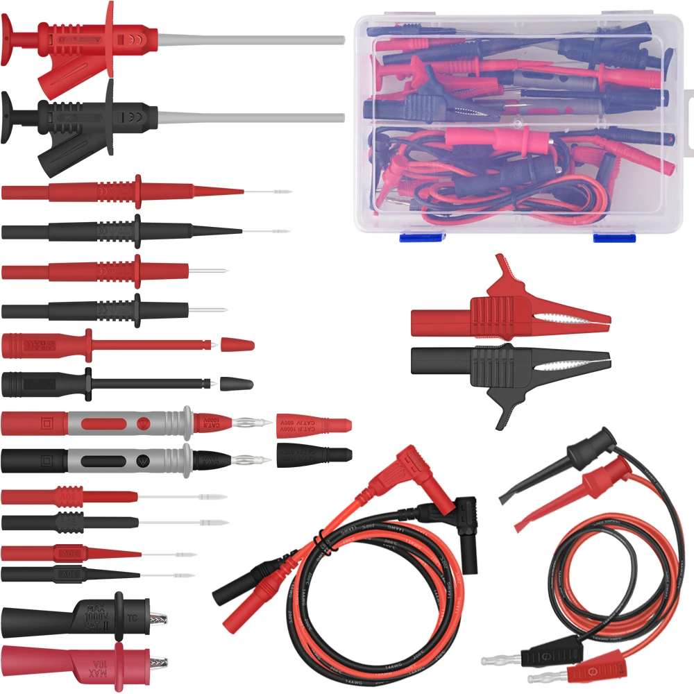 

Digital Multimeter Test Lead Kits sharp Flexible Safety Specialties kit Probe Alligator Accessorie Multimeter Probe Test set