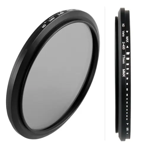 

10pc/lot 77mm Neutraldichtefilter Fader ND Filter variable Graufilter ND2-ND400