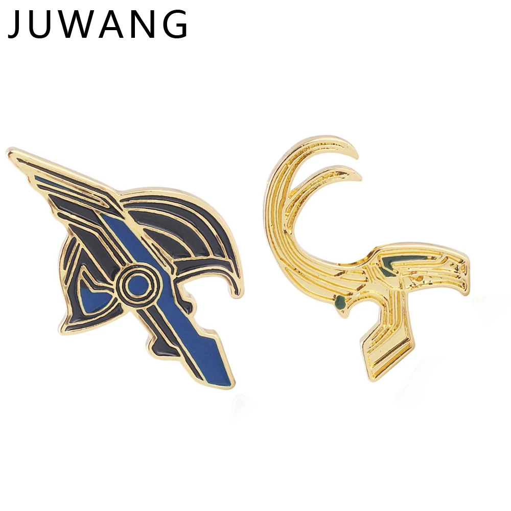 

The Avengers Marvel Metal Enamel Pins Brooches Superman Thor Loki Hammer Deadpool Thanos Mask Movie Jewelry Accessories Fans