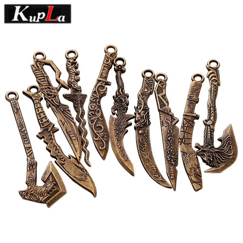 Античный металл смешанный Saber Axe Dagger Charms сделай сам украшения ручной работы