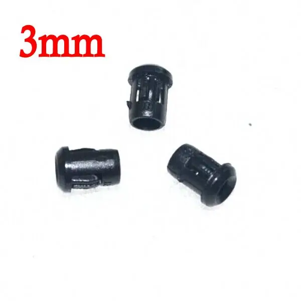100pcs 3mm LED LEDs mount holder/ Plastic Black LED Clip Holder Display