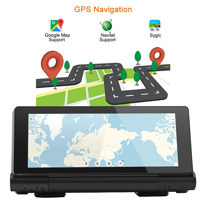 7 &quotавтомобильный видеорегистратор 4G dashcam Android Зеркало DVR GPS навигация ADAS Full HD 1080P