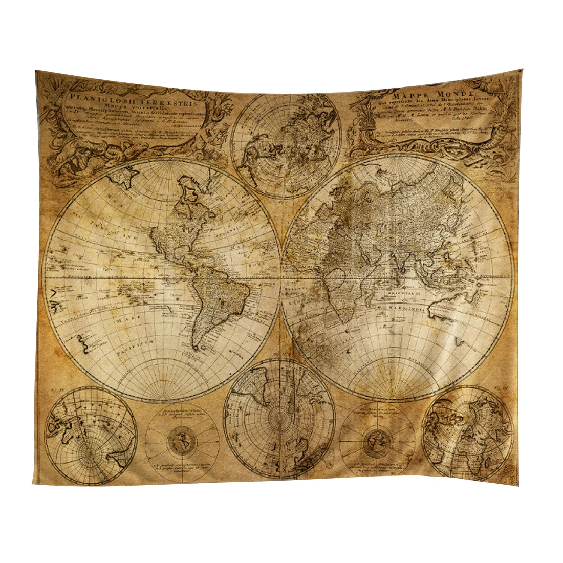 

World Map Tapestry Wall Hanging Tapestry Print Room Bedspread Home Decoration Bedroom Decorative Hanging Curtain Wall Decor