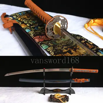 

handmade high carbon steel Japanese Samurai Sword katana full tang sharp edge.