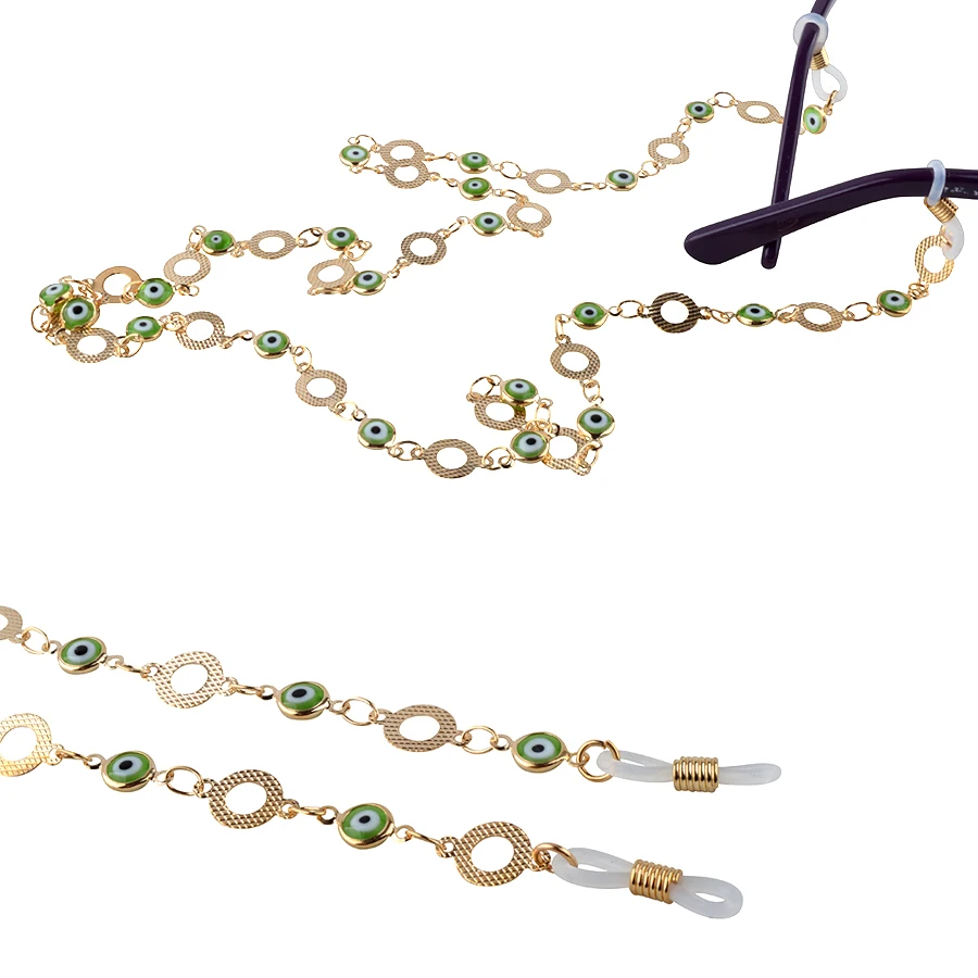 

10PCS High Quality New Gold Metal Chain Reading Glasses Sunglasses Spectacles Eyeglass Holder Cord Fahsion Lady sunglasses Strap