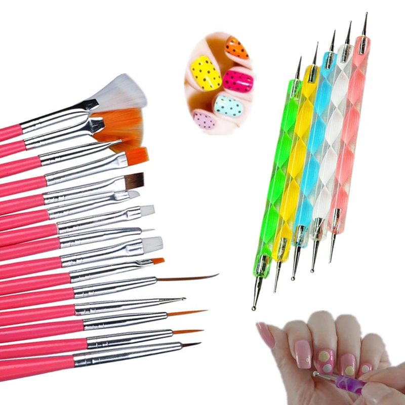 Biutee щетка для ногтей Nail Книги по искусству Дизайн Живопись Pen польский Brush Set Комплект DIY Профессиональный Nail brsuhes расставить инструменты