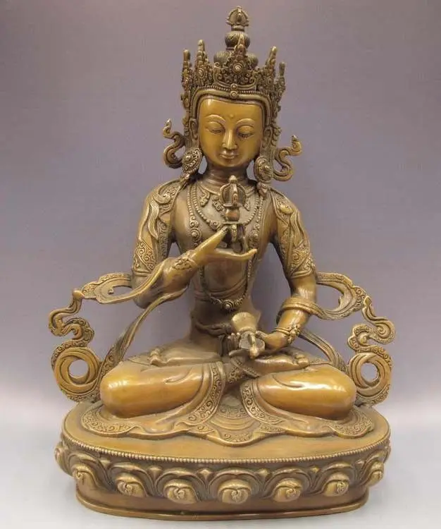

Tibet Buddhism Copper Bronze Vajradhara Vajrasattva Guan Yin God Buddha Statue