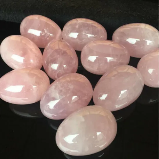 Натуральный розовый кварц в форме яйца целебный шар Сфера