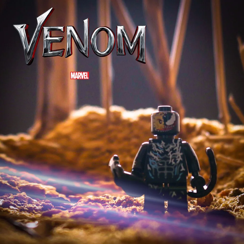 Одиночная продажа Bad guy Anti Venom Человек паук Legoingly фигурки Marvel супер герой