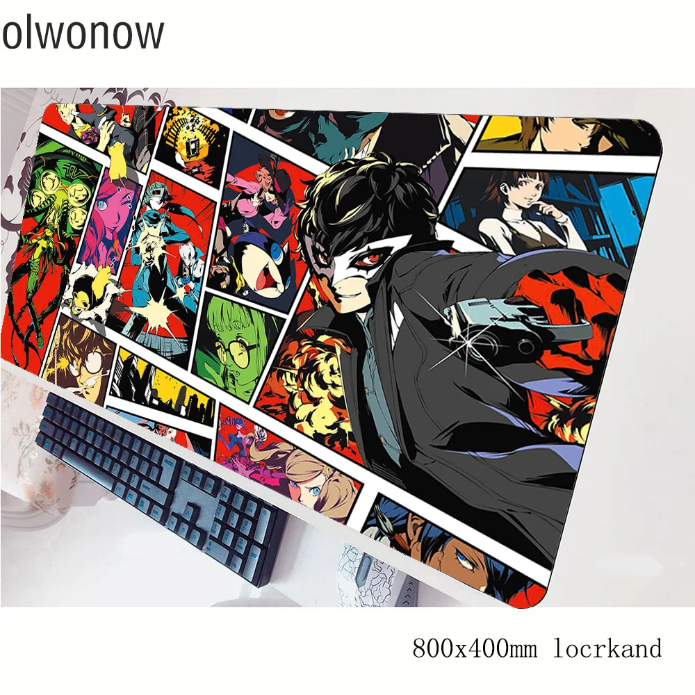 Коврик для мыши persona 5 геймер 80x40 см игровой коврик с закругленными краями notbook