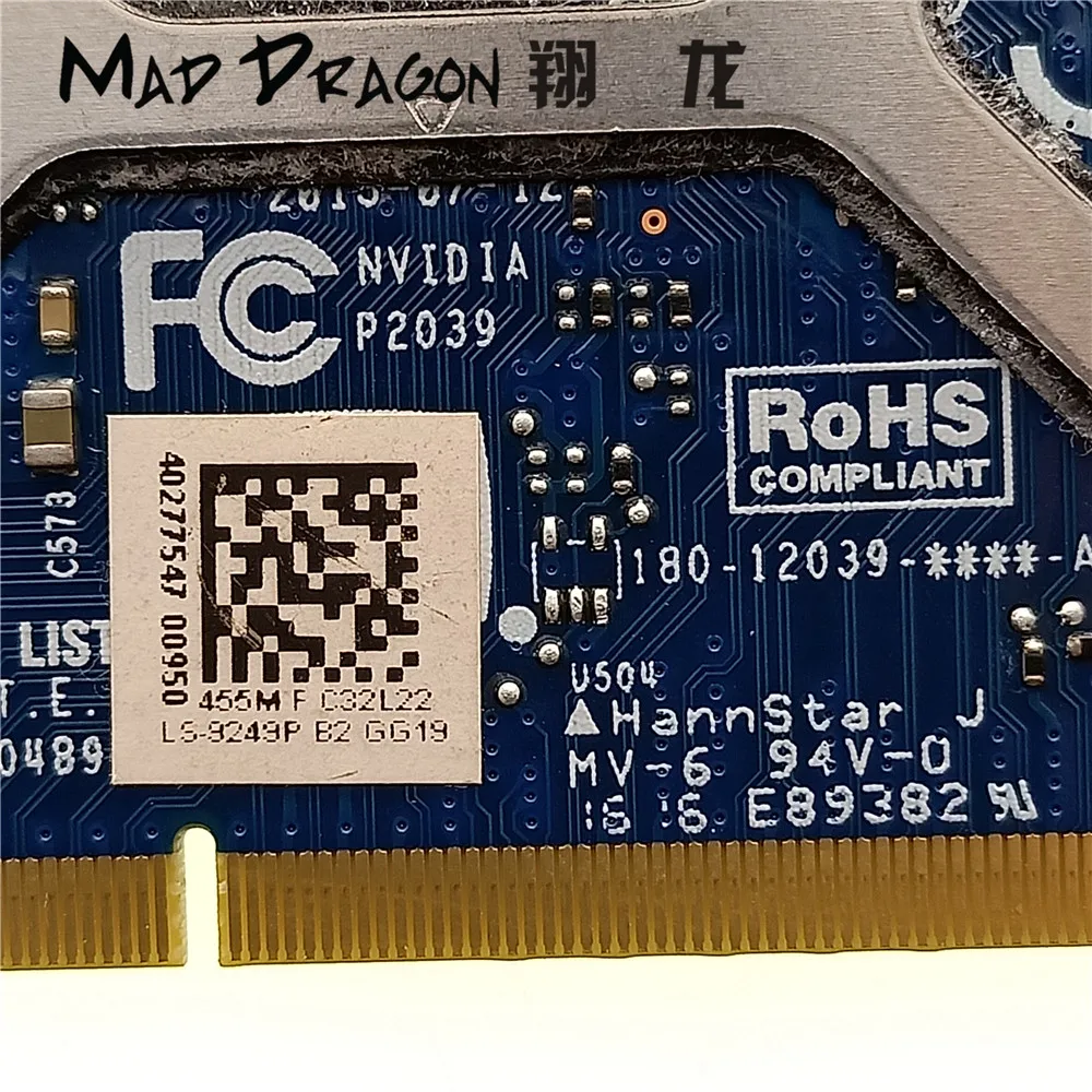 Новая Оригинальная видеокарта для Dell M6800 HP ZBOOK 17 G1 G2 N15P Q3 A1 GPU NVIDIA QUADRO K2100M 2 ГБ GDDR5 MXM III
