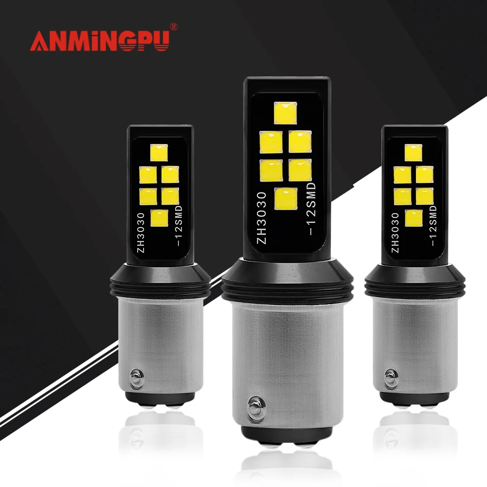 ANMINGPU 2x сигнальная лампа 7440 W21/5 Вт 7443 W21W T20 Led 3030SMD Bay15d 1157 P21/Светодиодная мощностью 5