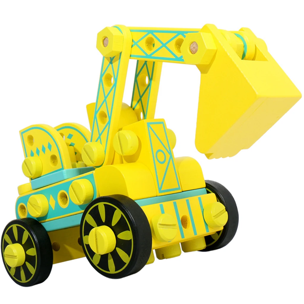 Educational STEM Learning Toy for Kids, Construction Engineering Building Blocks Set - Engineering Truck