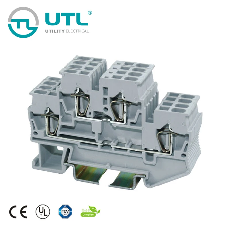 

Terminal block Din rail klemmenblok bornes schroefklemmenblok cable electra kroonsteen strip barrier klemmenstrook JUT3-2.5/2
