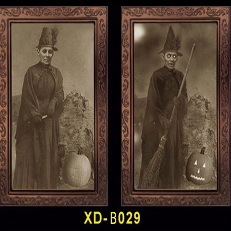 3D Ghost Pictures Frames Ghost Horror Photo Frame Changing Face Halloween Party Decor Halloween Decoration Props