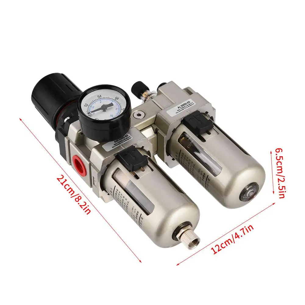 1 шт. AC3010-03 алюминиевый сплав регулятор давления сжатого воздуха влагоуловитель фильтр для воды 3/" инструмент