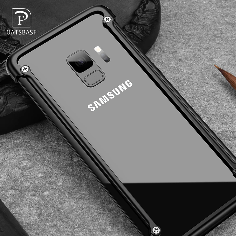 Oatsbasf водителя металлический корпус для Samsung Galaxy S9 личности В виде ракушки плюс