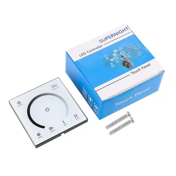 

Glass Touch Panel Dimmer Wall Switch DC 12V 24V Smart Dimmable Timer LED Controller for Single Color LED Strip Lights Lamp Bulb