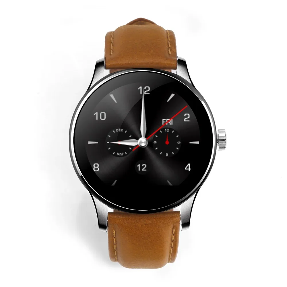 

Exalted Watch Men KW18 Bluetooth Smart Watch Heart Rate Track Wristwatch Leather Pedometer Mate Sports Watch