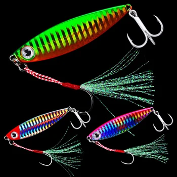 

HOT 7/10/15/20/30g fishing spoon spinner bait metal lure tuna lures glow in the dark fishing tackle lead minnow jigging pesca 30
