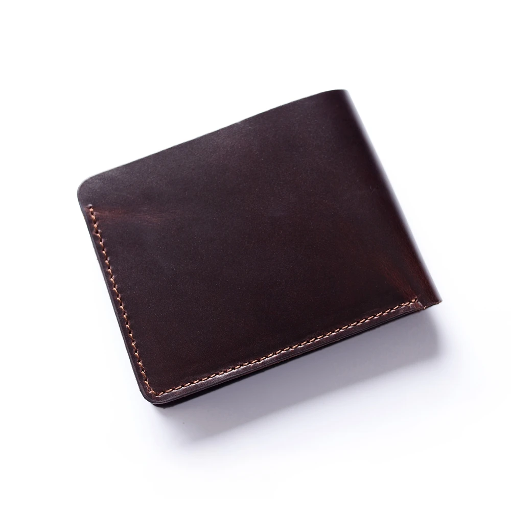 Мужской винтажный кошелек книжка из натуральной кожи с откидной крышкой|wallet purse