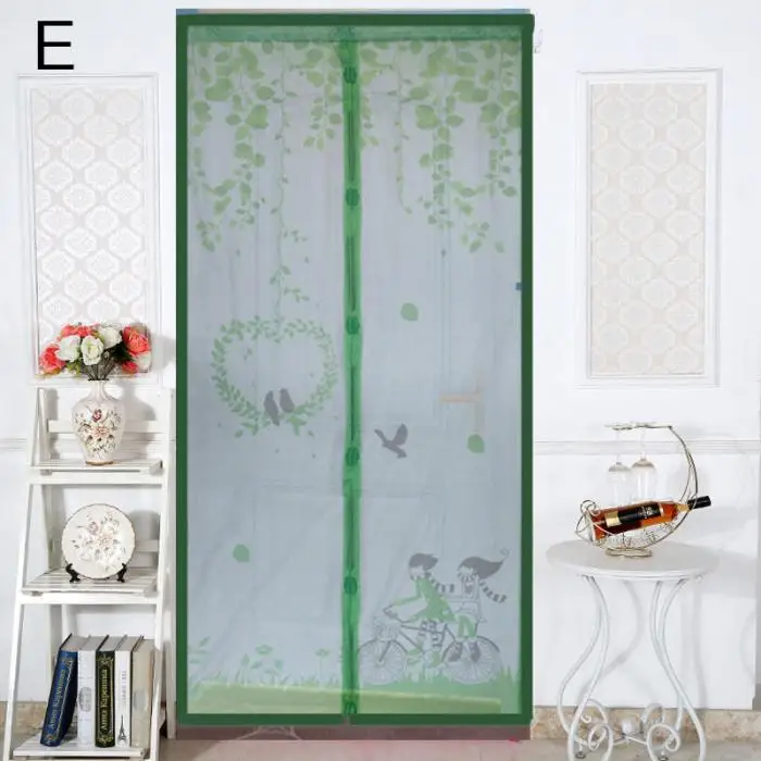 Magnetic Door Mesh Curtain Insect Mosquito Net Screen Bug Fly Guard Soft Cartoon Best Price