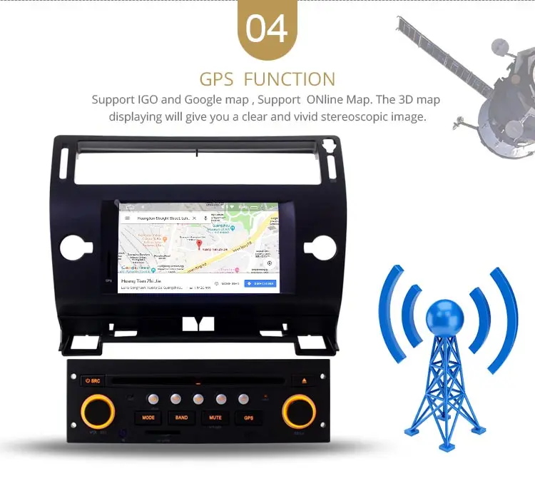 LJDA Android 10,0 автомобильный dvd-плеер для Citroen C4 Quatre Triumph wifi 1 Din Автомобильный Радио gps Навигация стерео руль 2G ram