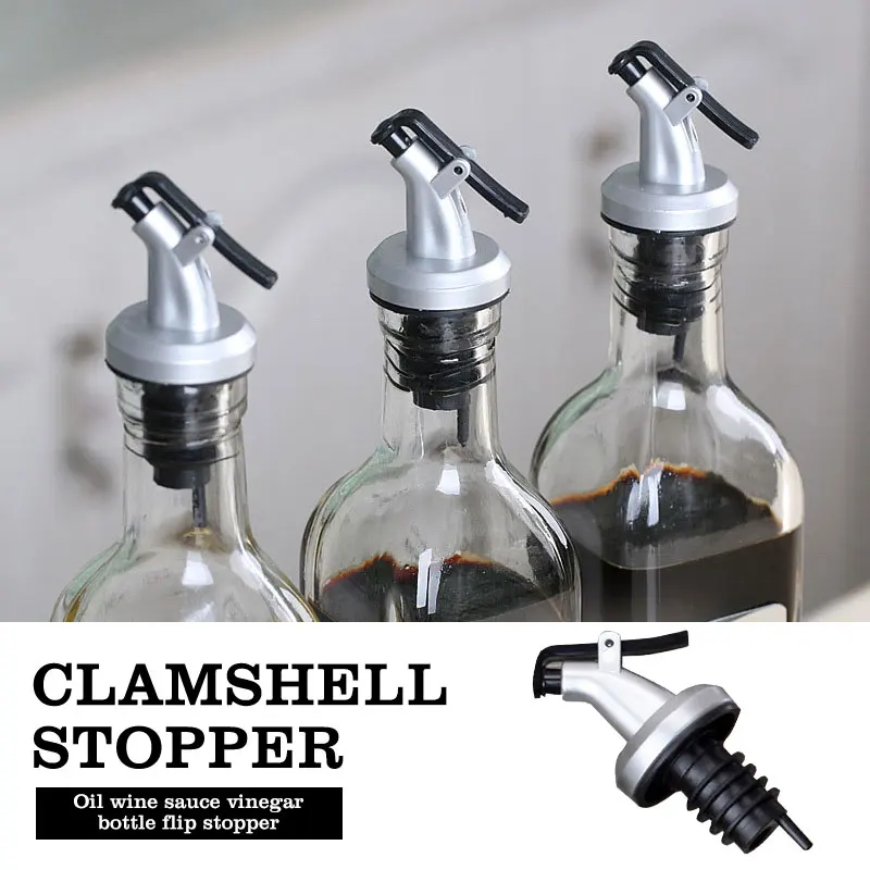 

Plastic Flip Cap Stopper Seasoning Bottle Stopper Bar Oil Bottle Stopper Creative Leak-Proof Wine Bottle Vinegar