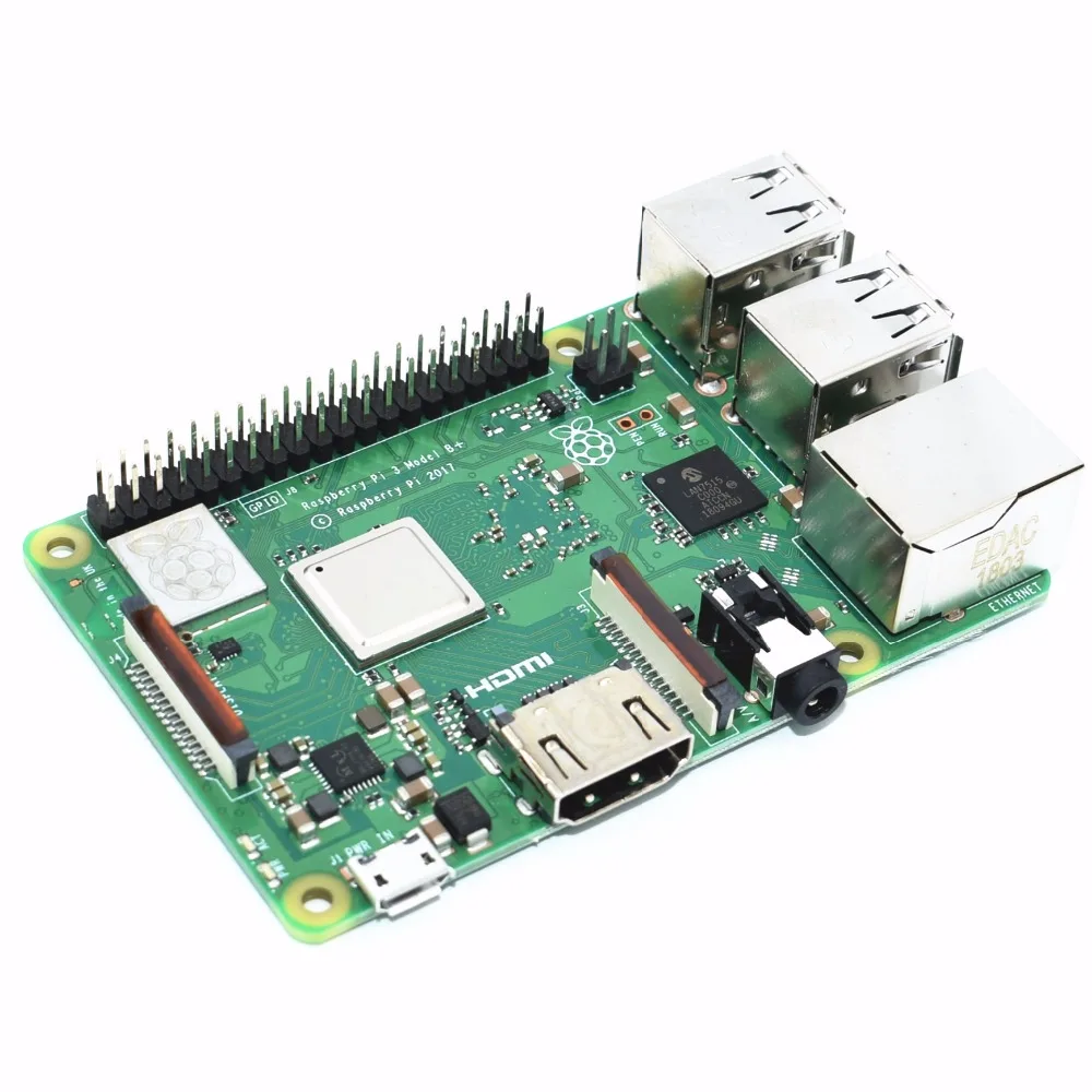 

2018 new original Raspberry Pi 3 Model B+ (plug) Built-in Broadcom 1.4GHz quad-core 64 bit processor Wifi Bluetooth and USB Port