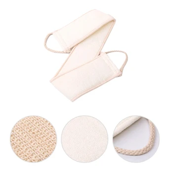 

Unisex Soft Natural Back Brush Strap Bath Shower Spa Scrubber Sponge Skin Use For Body Washing