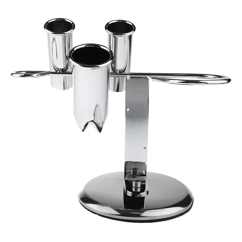 Durable Stainless Steel Tabletop Blow Dryer Rack Hair Straighteners Flat Irons Combs Barber Salon Storage Organizer Holder Stand