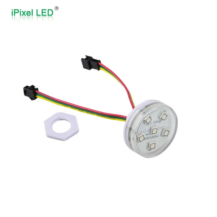 US $1.300.00 High quality 45mm full color led modules 6leds 24V led pixel point light