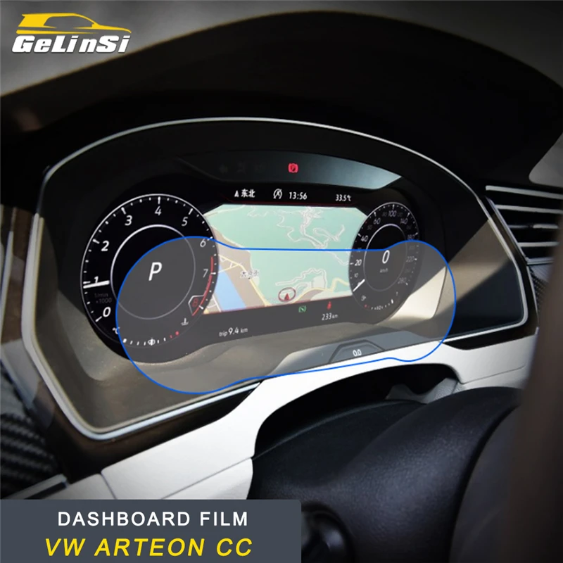 

GELINSI Dashboard Monitor Screen Protector Film Cover Trim Sticker Interior Accessories for VW Arteon CC Car Styling