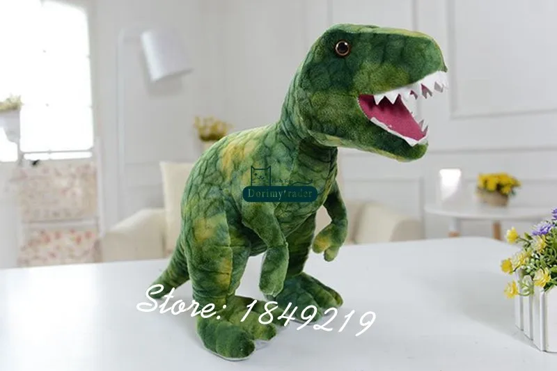 Dorimytrader New Cute Giant Plush Dinosaur Toy Stuffed Soft Triceratops Tyrannosaurus Rex Doll Great Baby Gift 2 Models Free Shipping DY61112  (11)